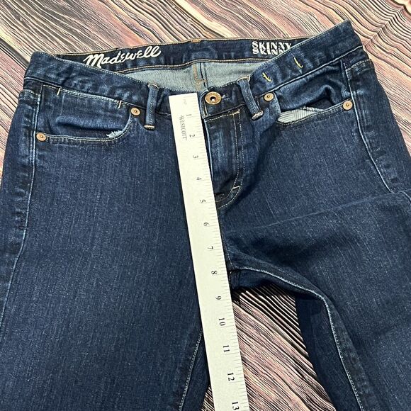 Madewell Women Jeans Size 27x32 Skinny‎ Stretch Denim Jeans Dark Wash Blue Jeans - Picture 12 of 13